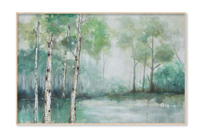 Abstract Forest Oil Painting Wall Art Limited Edition High Quality Print