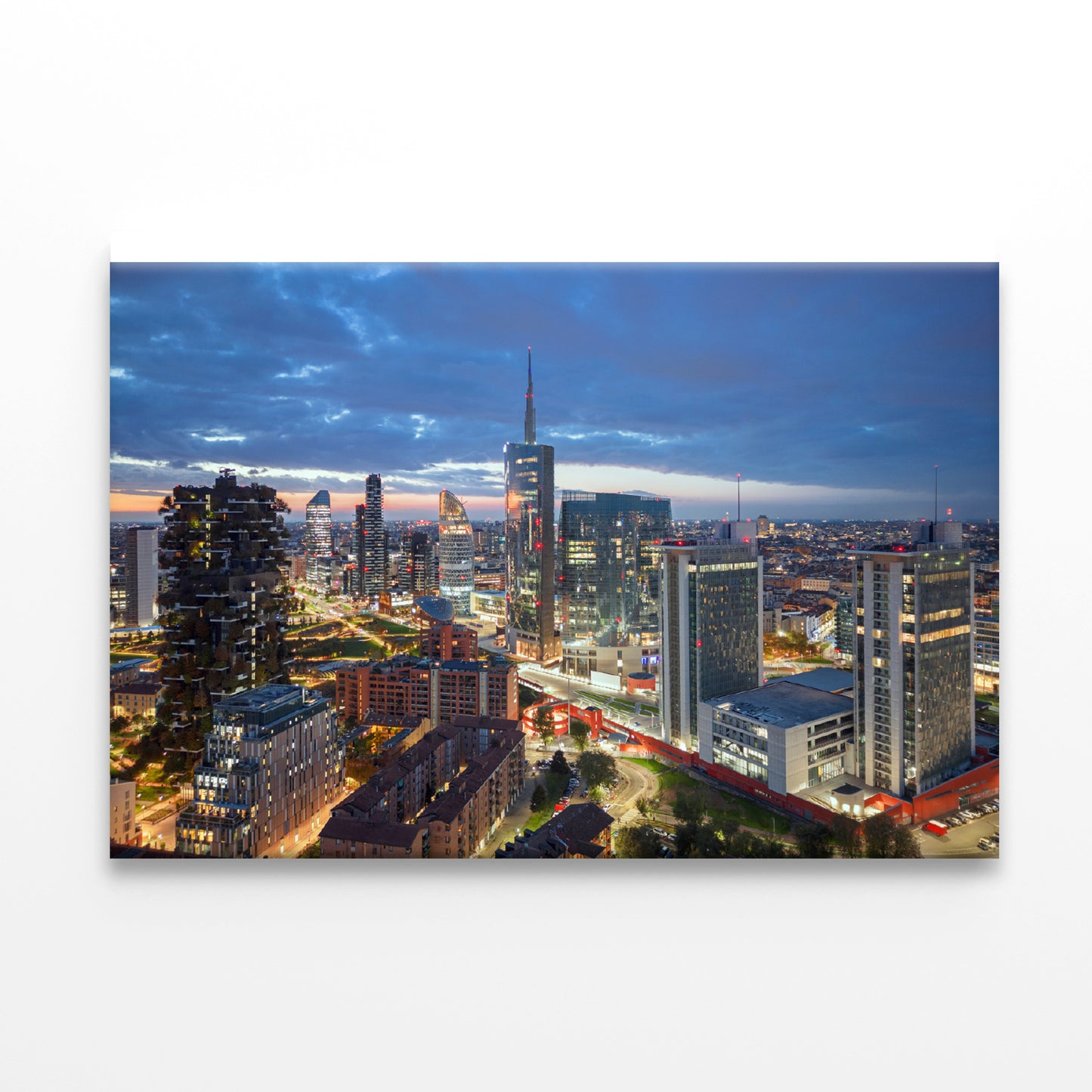 Skyline Of Milano Porta Nuova Print 100% Australian Made