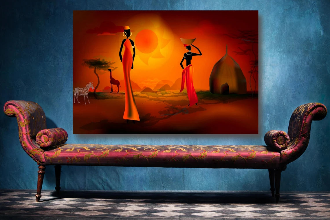 African Wall Art UV Direct Aluminum Print Australian Made Quality