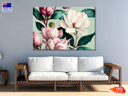 Floral Watercolor Pattern Print 100% Australian Made - Bella Home Decor