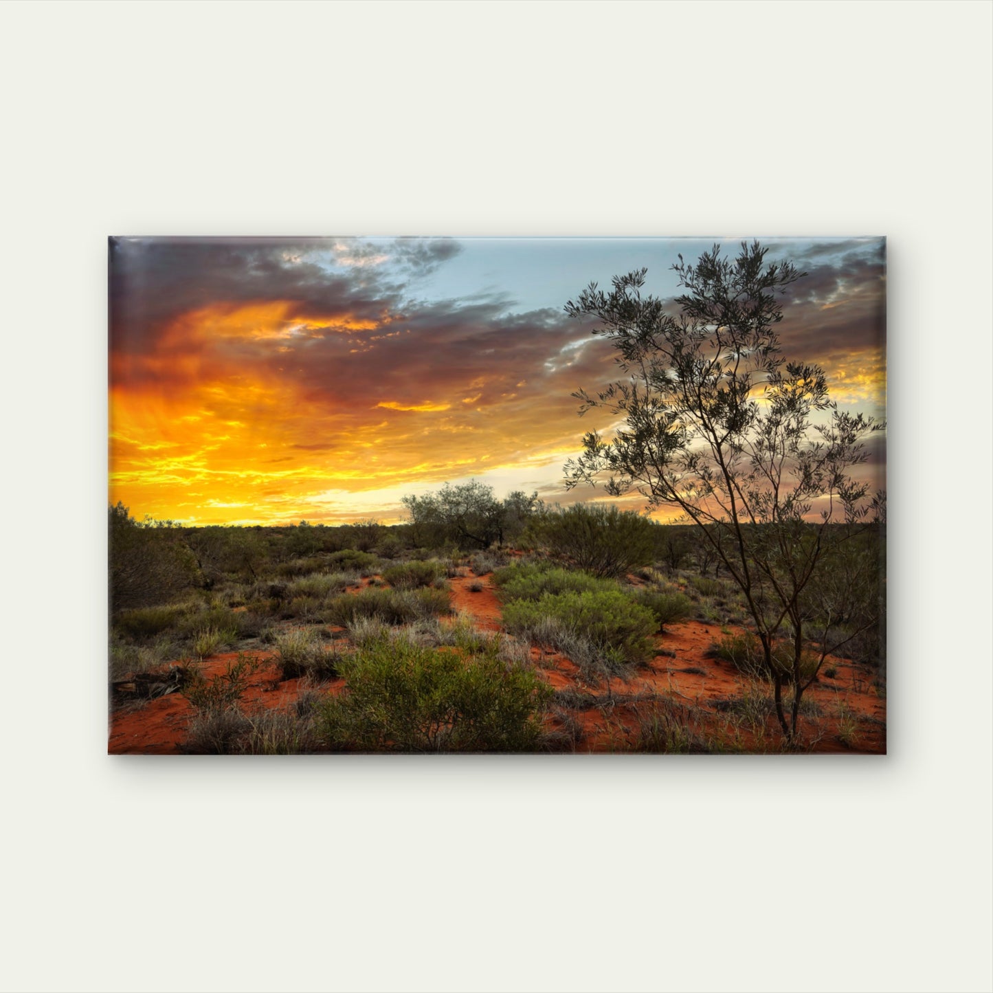 Stunning outback sunset over Yandoo Creek, Western Australia  Wall Art Decor 100% Australian Made