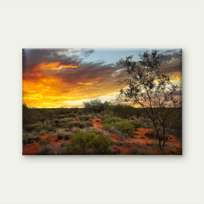 Stunning outback sunset over Yandoo Creek, Western Australia  Wall Art Decor 100% Australian Made