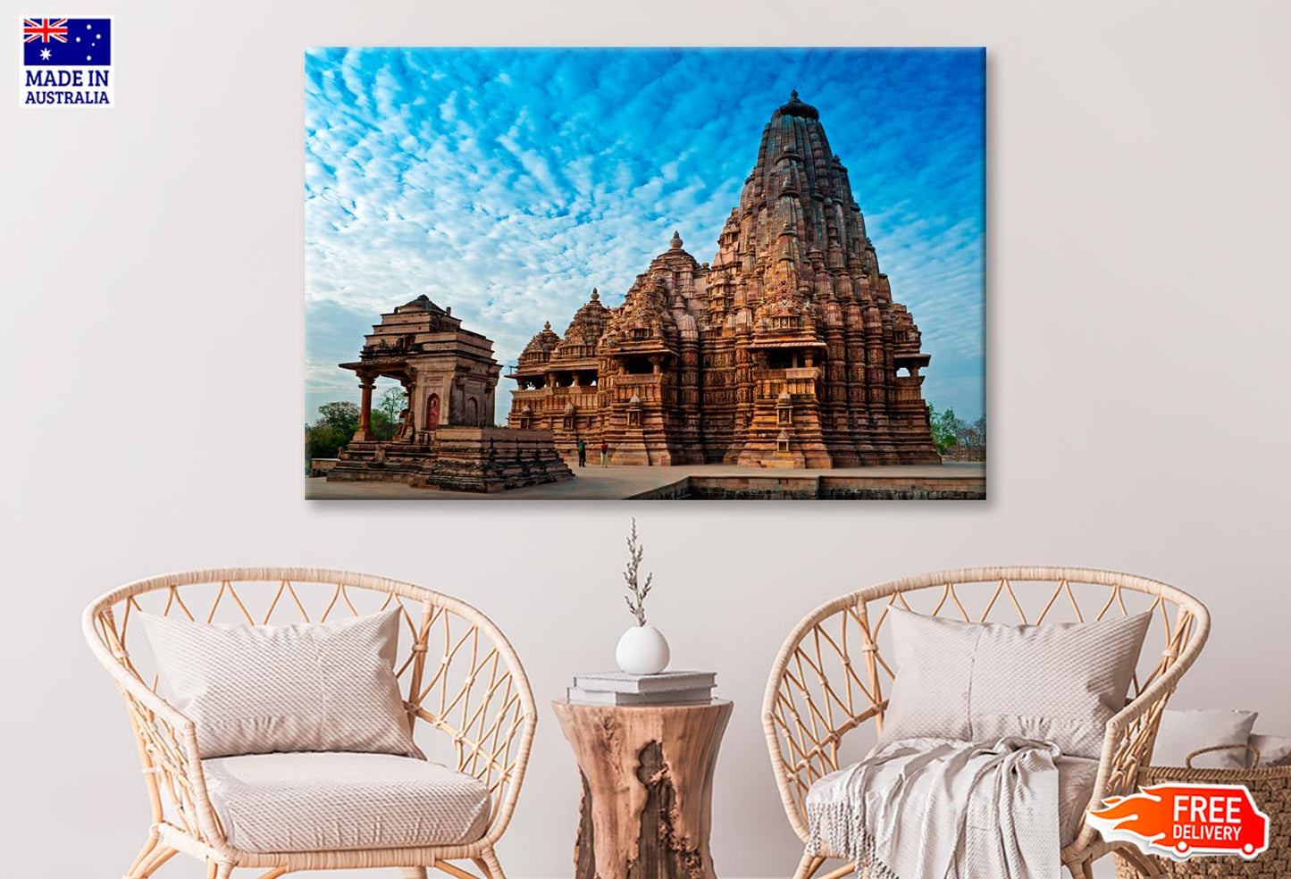 Kandariya Mahadeva Temple Wall Art Decor 100% Australian Made