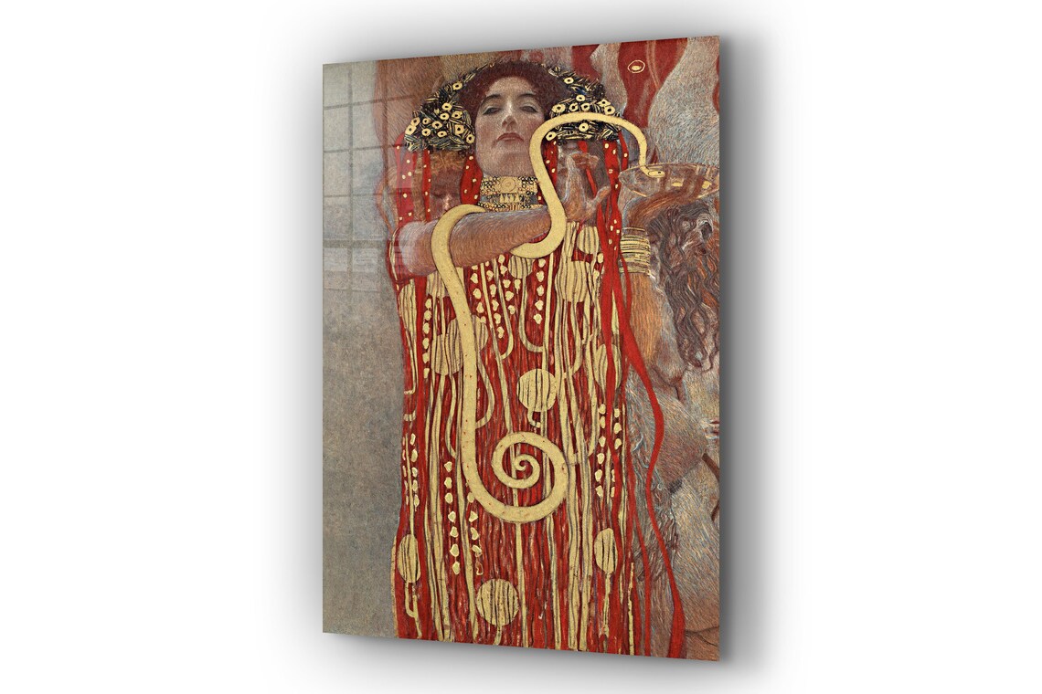 Gustav Klimt Hygieia UV Direct Aluminum Print Australian Made Quality