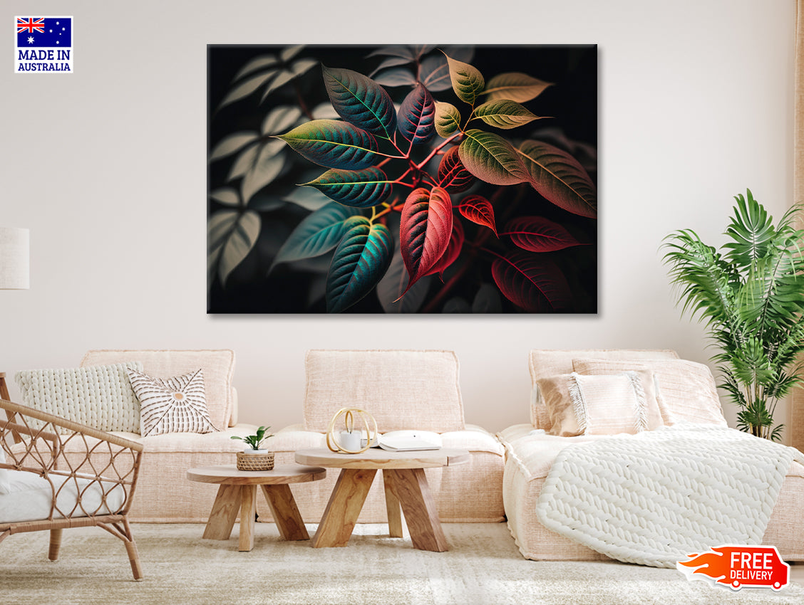 Leaves Close-Up View Print 100% Australian Made - Bella Home Decor