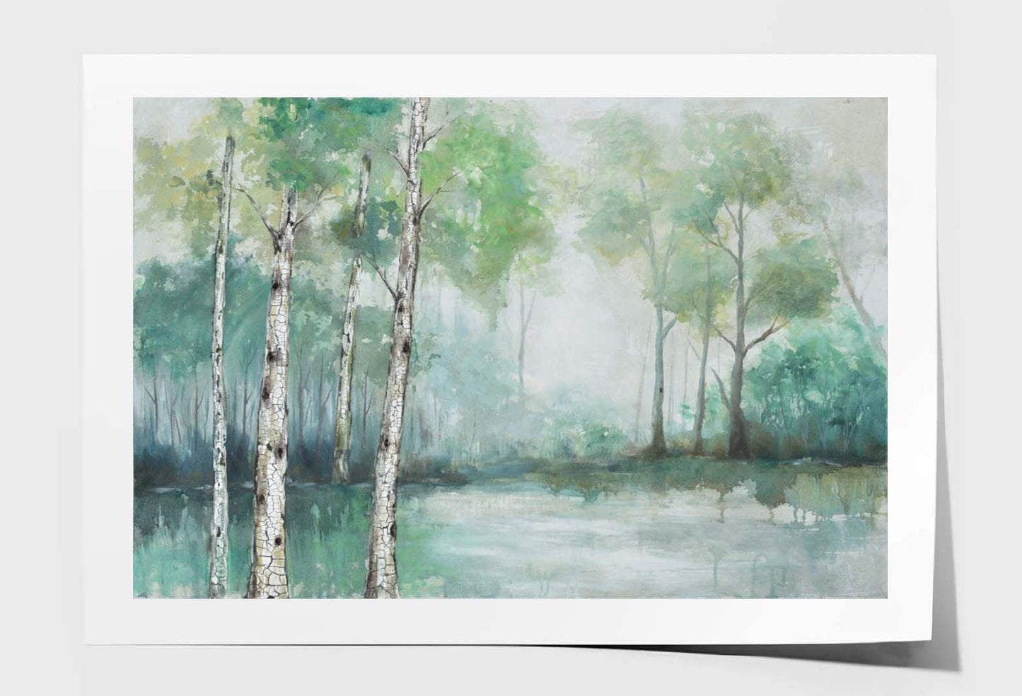 Abstract Forest Oil Painting Wall Art Limited Edition High Quality Print