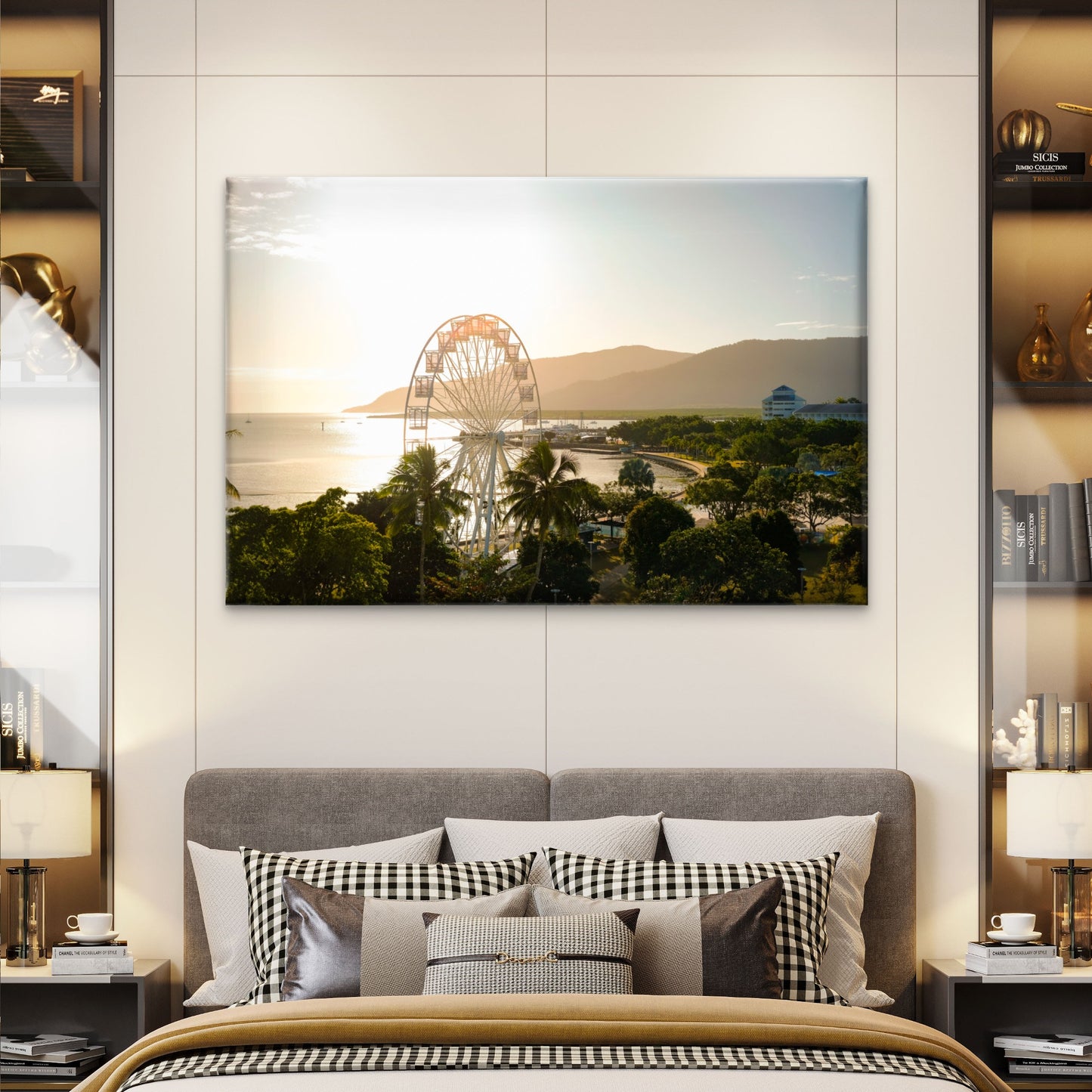 Iconic Giant Ferris Wheel Along The Waterfront Cairns Australia Wall Art Decor 100% Australian Made