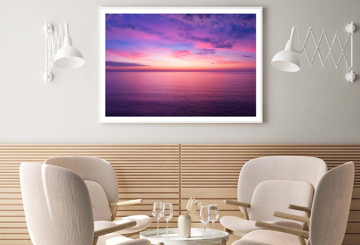 Aerial View Sunset Sky Home Decor Premium Quality Poster Print Choose Your Sizes