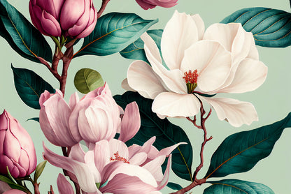 Floral Watercolor Pattern Print 100% Australian Made - Bella Home Decor