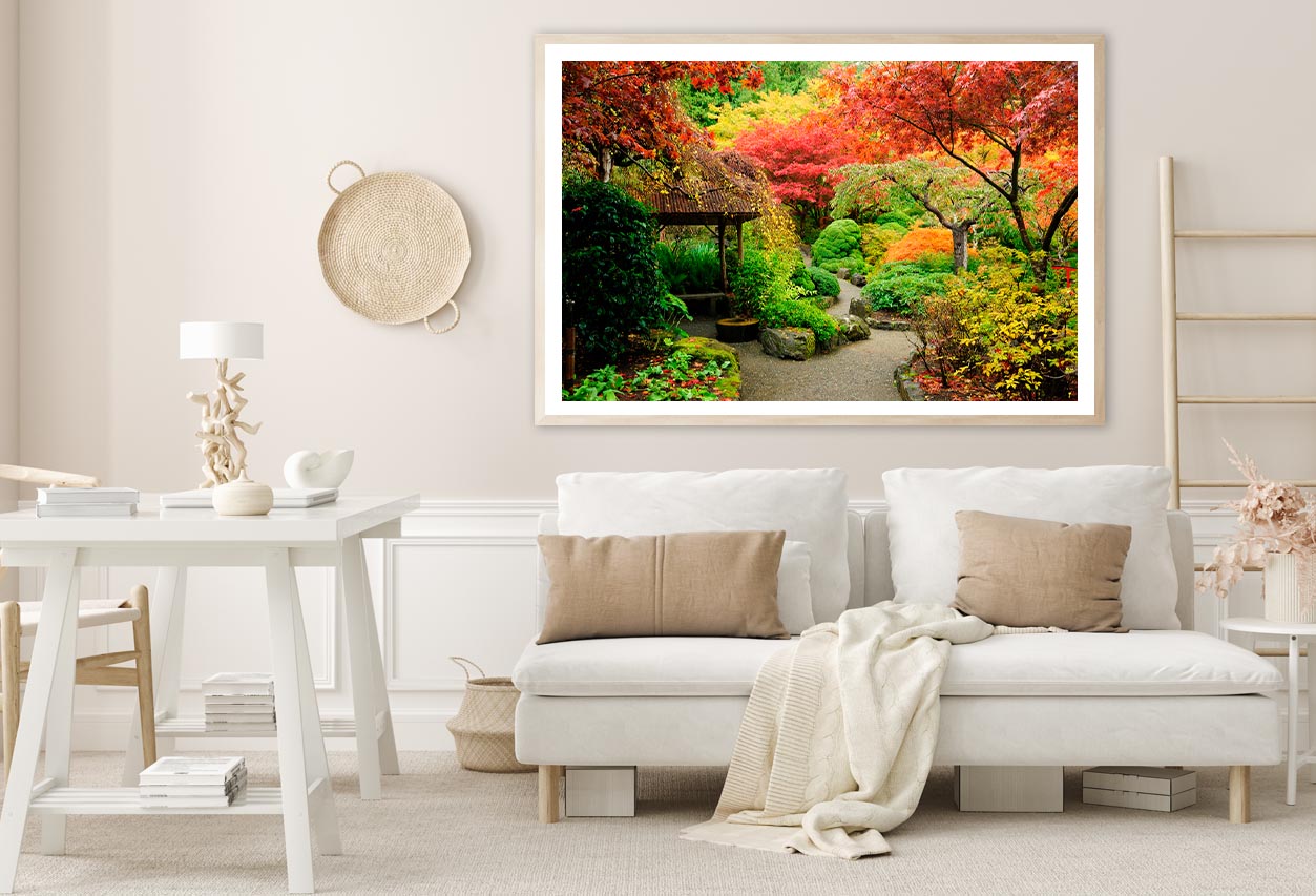 Autumnal Japanese Garden in Victoria Home Decor Premium Quality Poster Print Choose Your Sizes