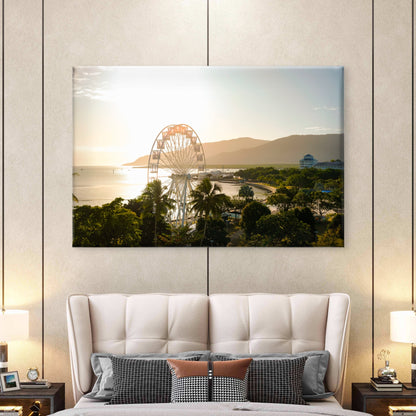 Iconic Giant Ferris Wheel Along The Waterfront Cairns Australia Wall Art Decor 100% Australian Made
