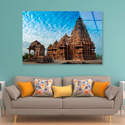 Kandariya Mahadeva Temple  Acrylic Glass Print Tempered Glass Wall Art 100% Made in Australia Ready to Hang