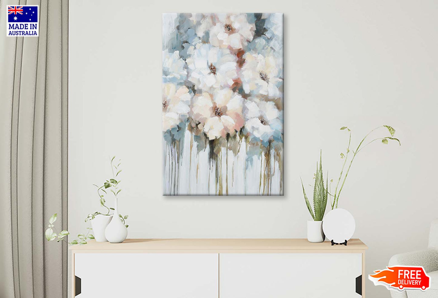 An Impression of Flowers, Painting Wall Art Limited Edition High Quality Print