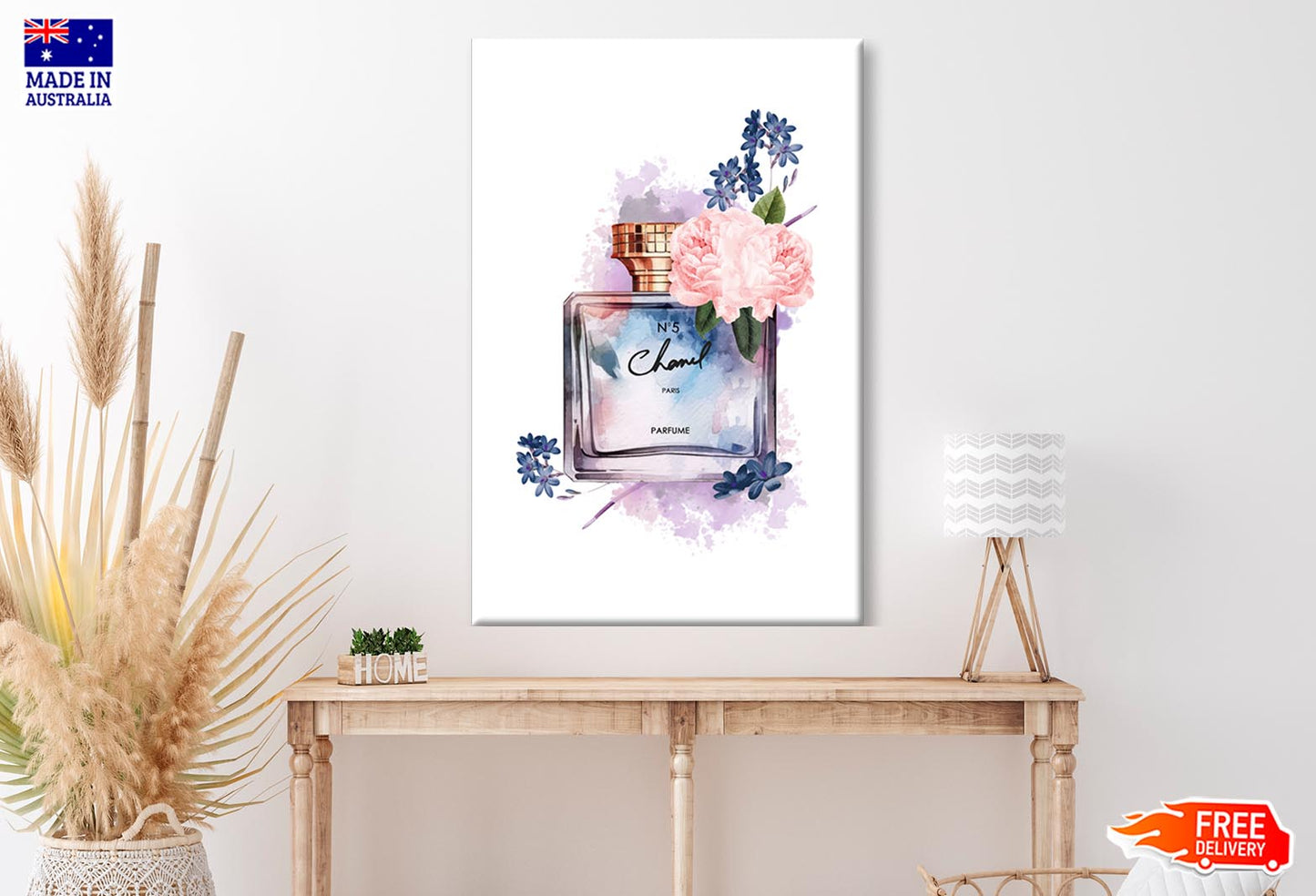 Purple Blue Perfume Wall Art Limited Edition High Quality Print