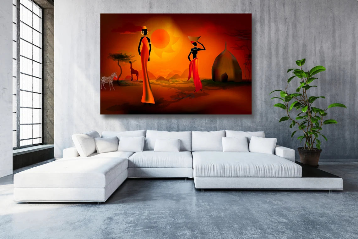 African Wall Art UV Direct Aluminum Print Australian Made Quality