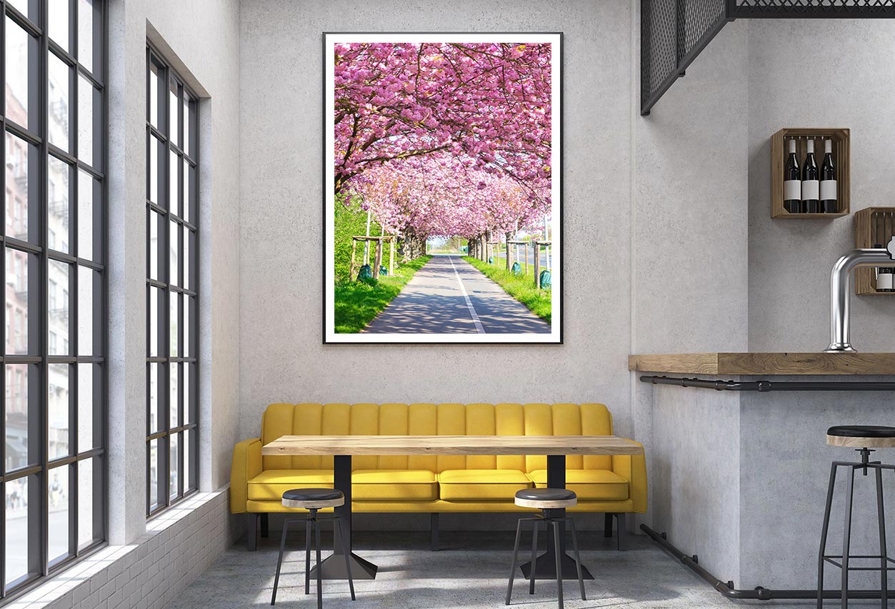 Blooming Pink Cherry Trees Spring Home Decor Premium Quality Poster Print Choose Your Sizes