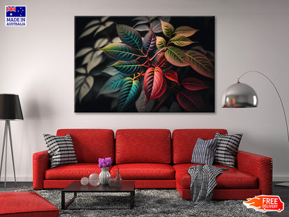 Leaves Close-Up View Print 100% Australian Made - Bella Home Decor