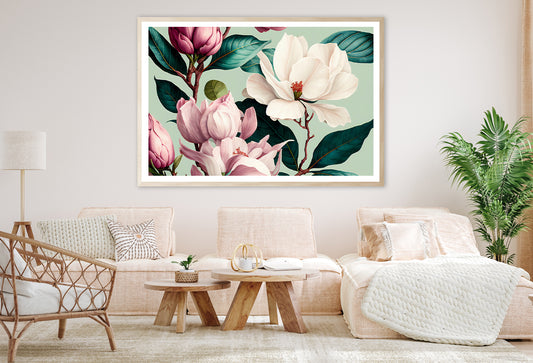 Floral Watercolor Pattern Home Decor Premium Quality Poster Print Choose Your Sizes