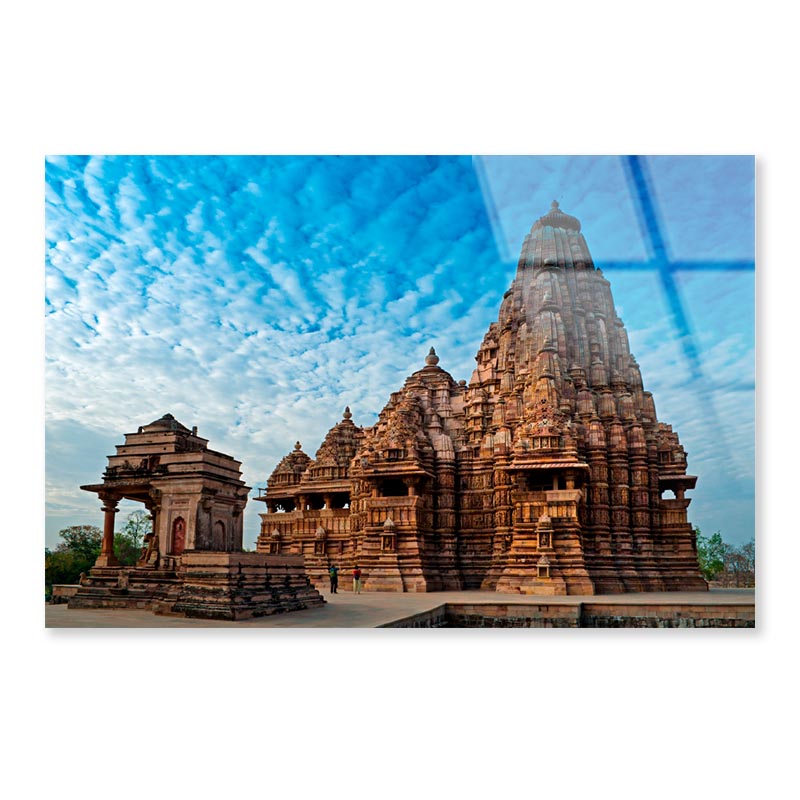 Kandariya Mahadeva Temple  Acrylic Glass Print Tempered Glass Wall Art 100% Made in Australia Ready to Hang