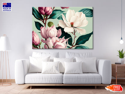 Floral Watercolor Pattern Print 100% Australian Made - Bella Home Decor
