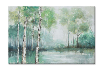 Abstract Forest Oil Painting Wall Art Limited Edition High Quality Print