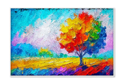 Semi Abstract Image of Tree, Field, Meadow Wall Art Limited Edition High Quality Print