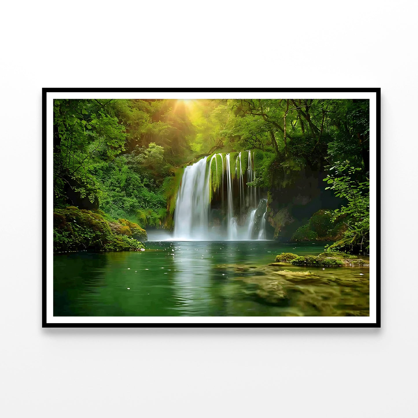 View of Waterfall in the Jungle Home Decor Premium Quality Poster Print Choose Your Sizes