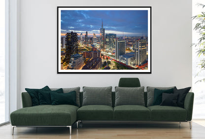 Skyline Of Milano Porta Nuova Home Decor Premium Quality Poster Print Choose Your Sizes