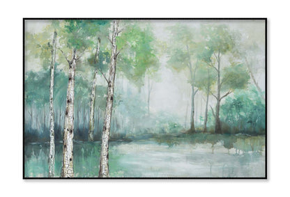 Abstract Forest Oil Painting Wall Art Limited Edition High Quality Print