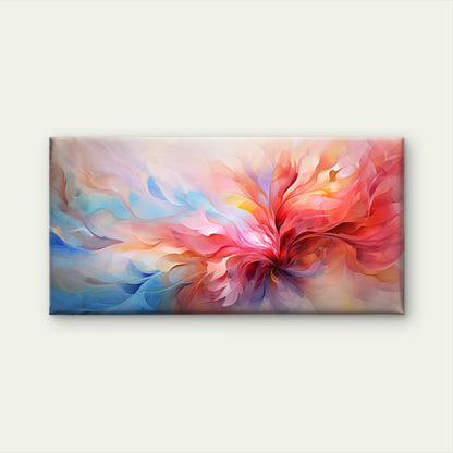 Fluid Pastel Color Waves Wall Art Canvas Office Home Room Framed 120x60cm - Bella Home Decor