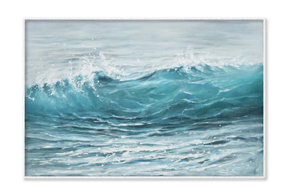 Waves, Blue Sea Design, Oil Painting Wall Art Limited Edition High Quality Print