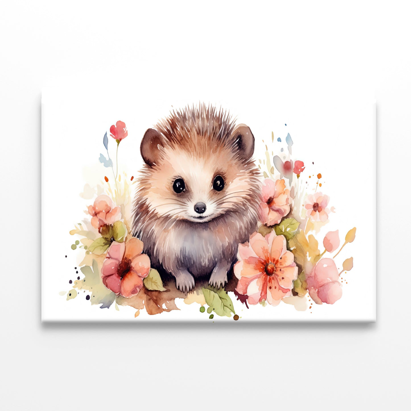 Small Mammal Surrounded By Flowers Print 100% Australian Made - Bella Home Decor