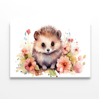 Small Mammal Surrounded By Flowers Print 100% Australian Made - Bella Home Decor