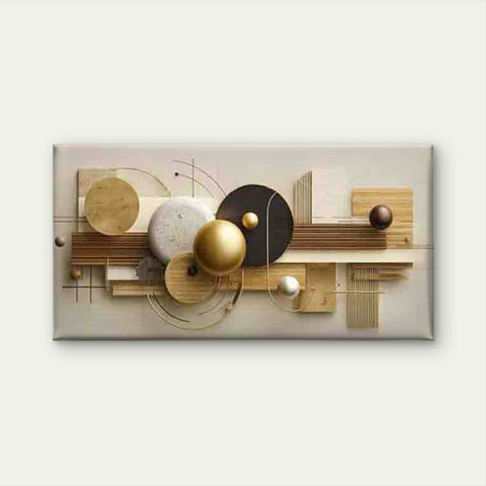 Geometric Abstract Wall Art Canvas Office Home Room Framed 120x60cm