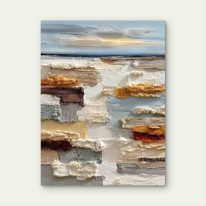 Neutral Palette - Soft Pastel & Warm Tones 60x90cm Metal Print Ready to Hang