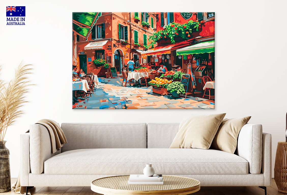 Painting Fruit Market Shops Painting Wall Art Decor 100% Australian Made