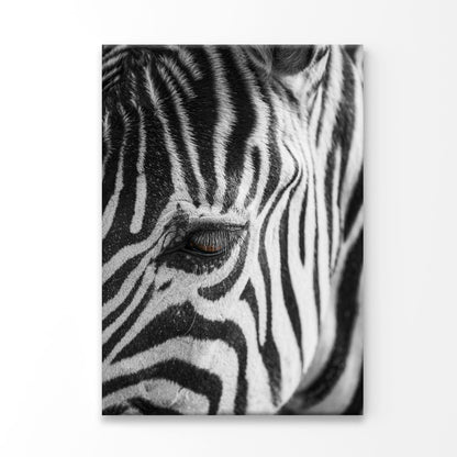 B&W Zebra 3D Design Acrylic Glass Print Tempered Glass Wall Art 100% Made in Australia Ready to Hang