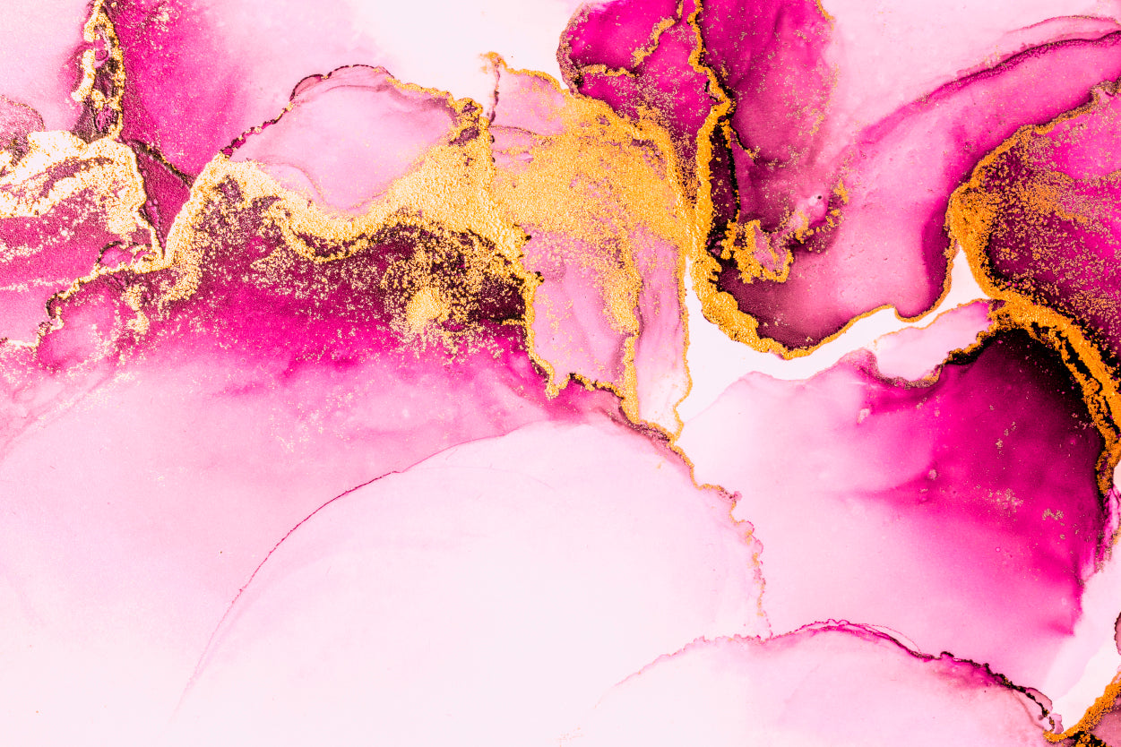 Pink And Gold Abstract Background Print 100% Australian Made