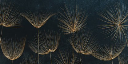 Blue Dandelion Seed Botany Wall Art Canvas Office Home Room Framed 120x60cm