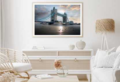 Tower Bridge During Evening, London, UK Home Decor Premium Quality Poster Print Choose Your Sizes - Bella Home Decor