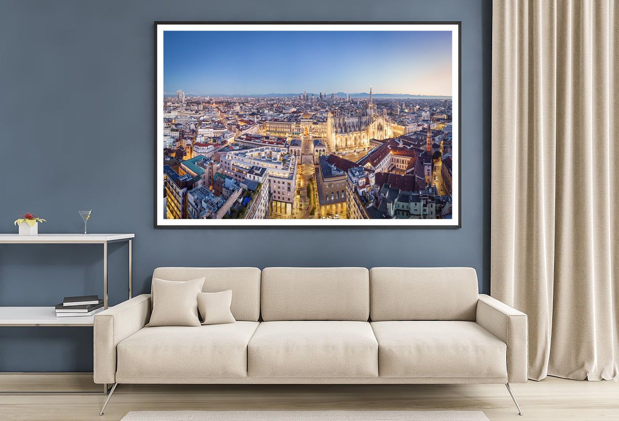 Duomo Di Milano With Evening Sky Home Decor Premium Quality Poster Print Choose Your Sizes