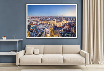 Duomo Di Milano With Evening Sky Home Decor Premium Quality Poster Print Choose Your Sizes