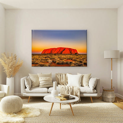 Sunset Uluru Australian Outback Wall Art Decor 100% Australian Made - Bella Home Decor