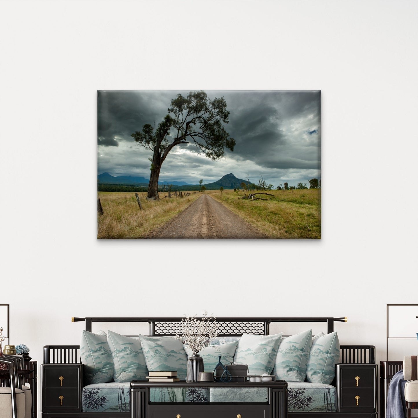 Australian Countryside Stormy Field Wall Art Decor 100% Australian Made - Bella Home Decor