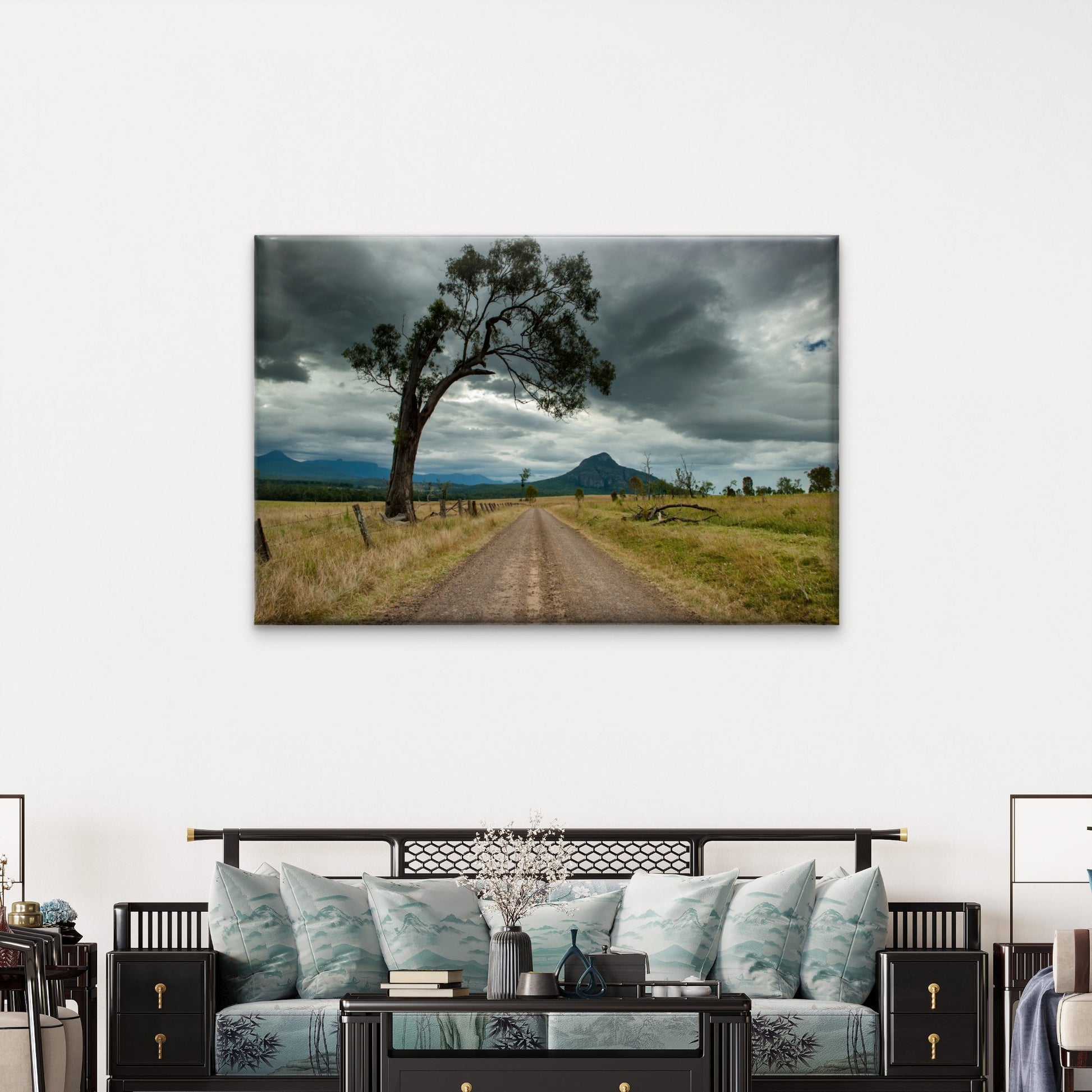 Australian Countryside Stormy Field Wall Art Decor 100% Australian Made - Bella Home Decor