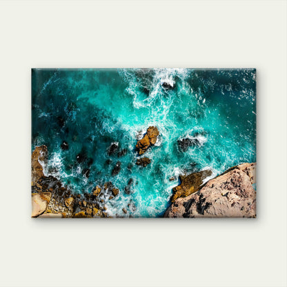 Aerial view of rugged Canal Rocks in Western Australia  Wall Art Decor 100% Australian Made