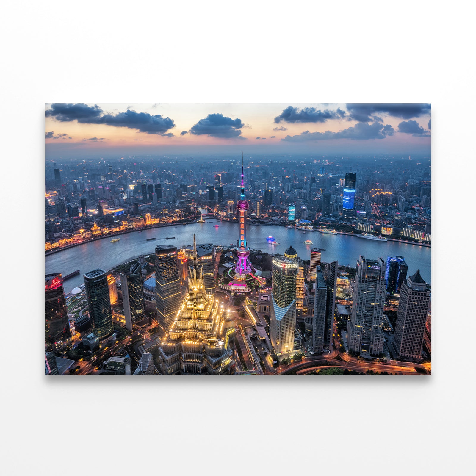 Shanghai cityscape Huangpu RiverWall Art Decor 100% Australian Made - Bella Home Decor