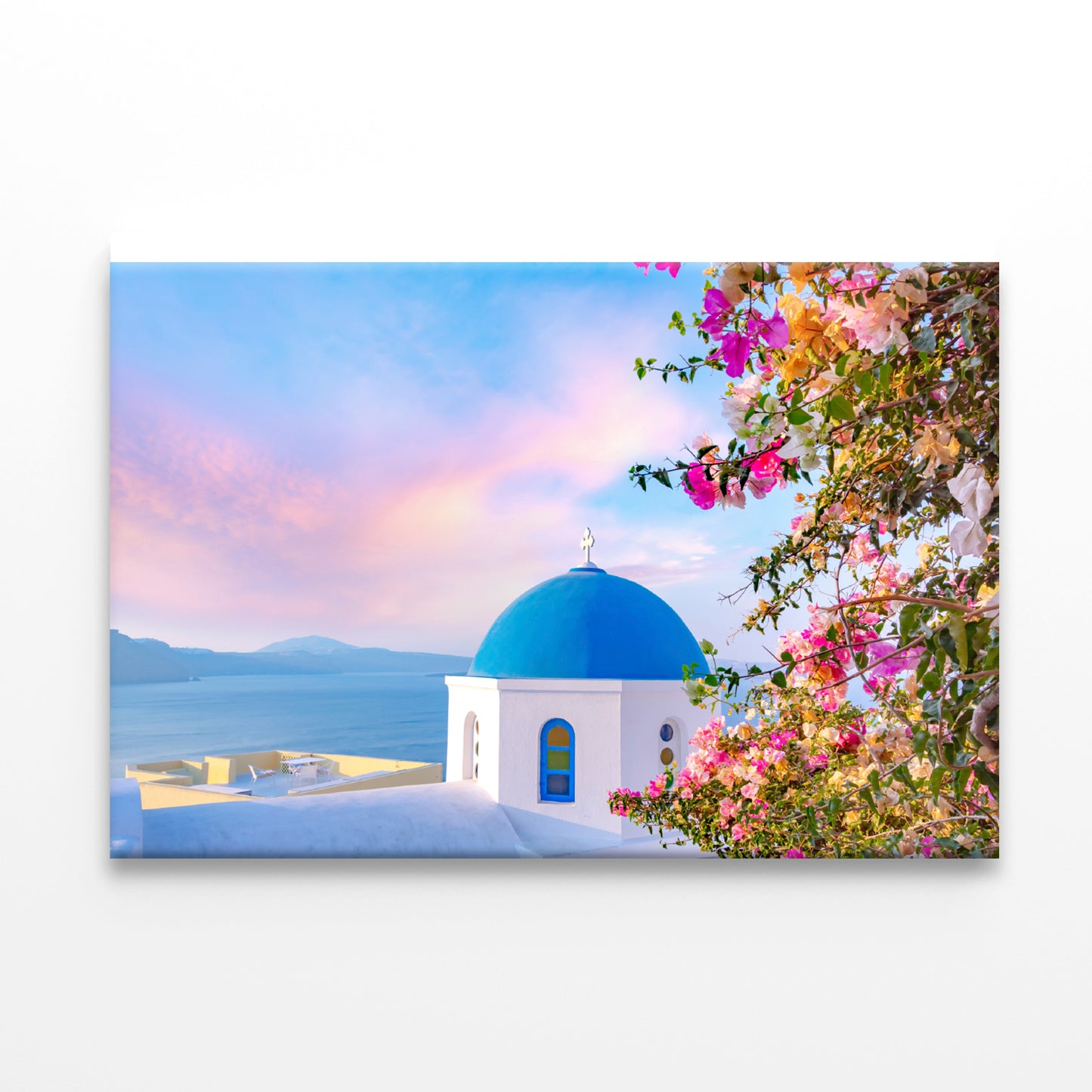 Bougainvillea Tree in Santorini Print 100% Australian Made - Bella Home Decor