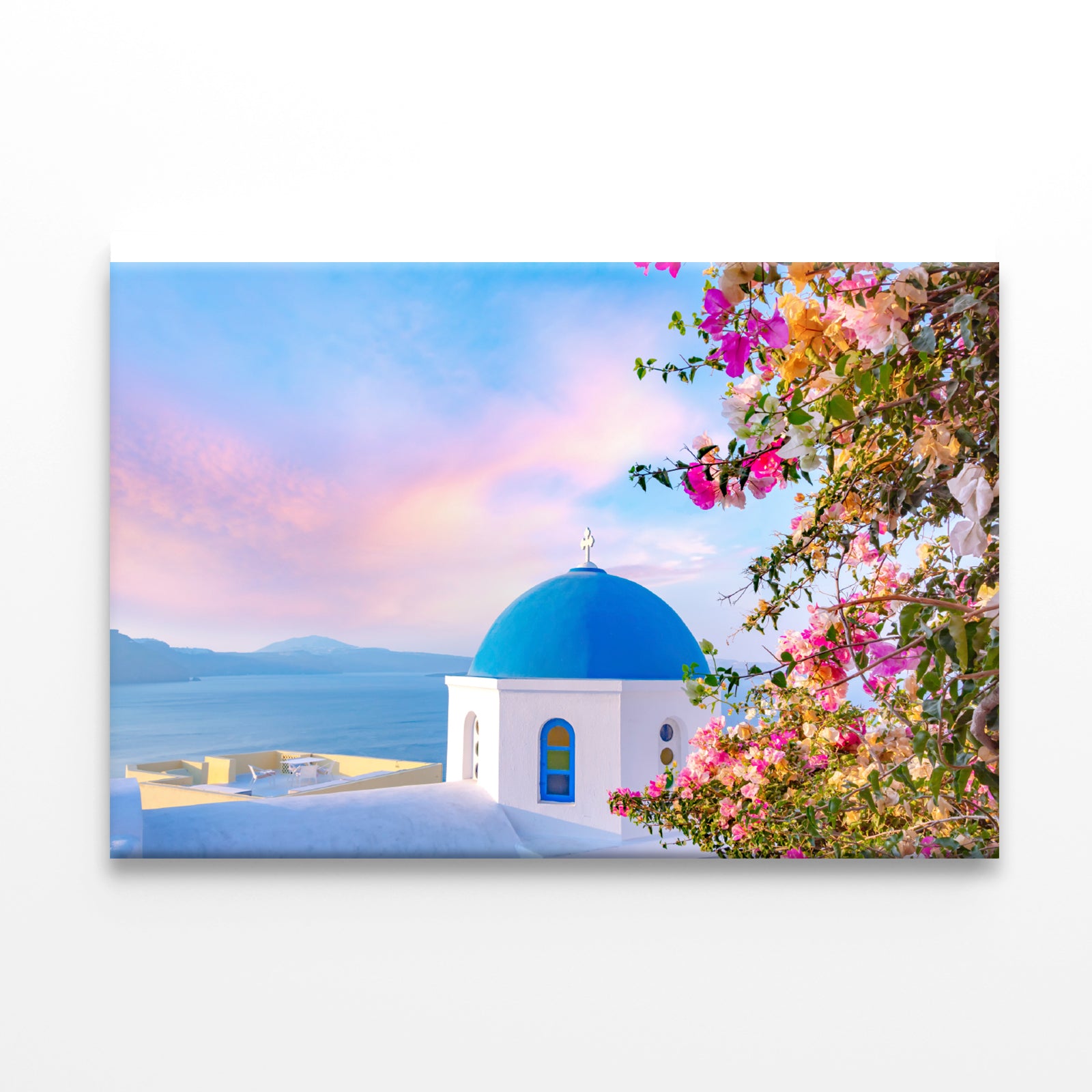 Bougainvillea Tree in Santorini Print 100% Australian Made - Bella Home Decor
