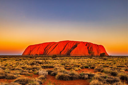 Sunset Uluru Australian Outback Wall Art Decor 100% Australian Made - Bella Home Decor
